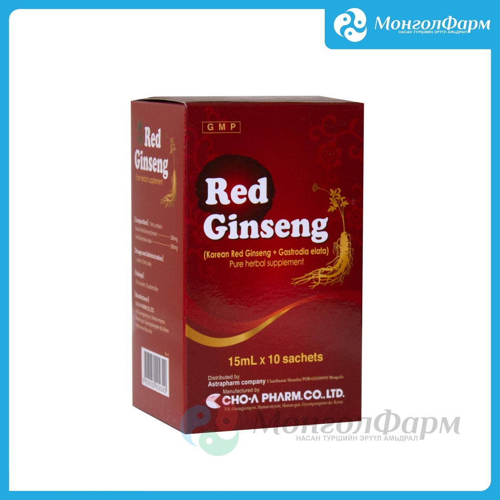 Хүн орхоодой 15мл №10 (Red ginseng)