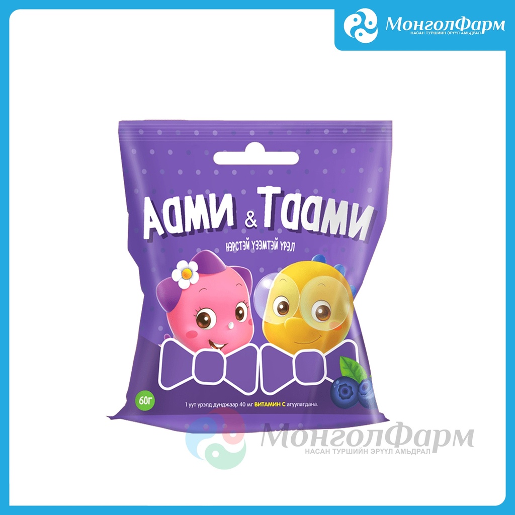 Маамуу-Аами Таами нэрстэй үрэл 60г 