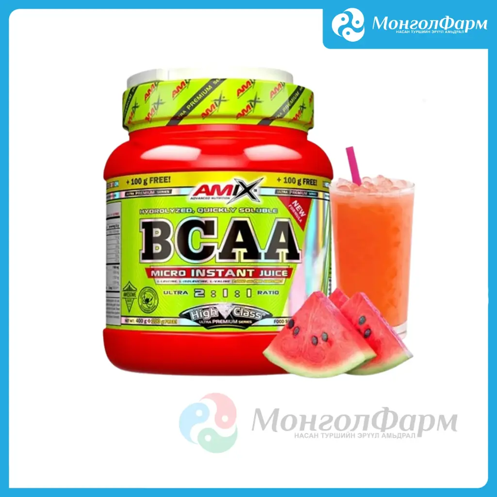 BCAA High Class Micro-Instant Juice 400г+100г тарвас